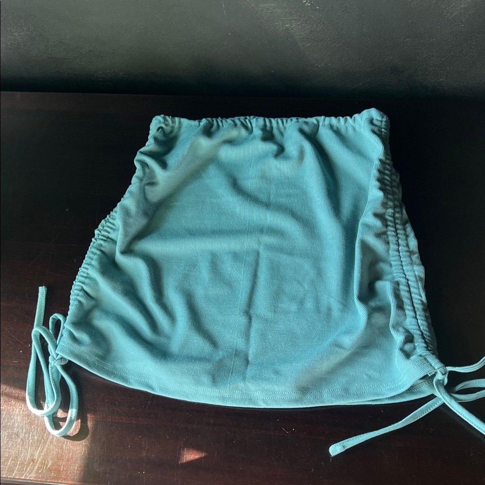 Teal Mini Skirt